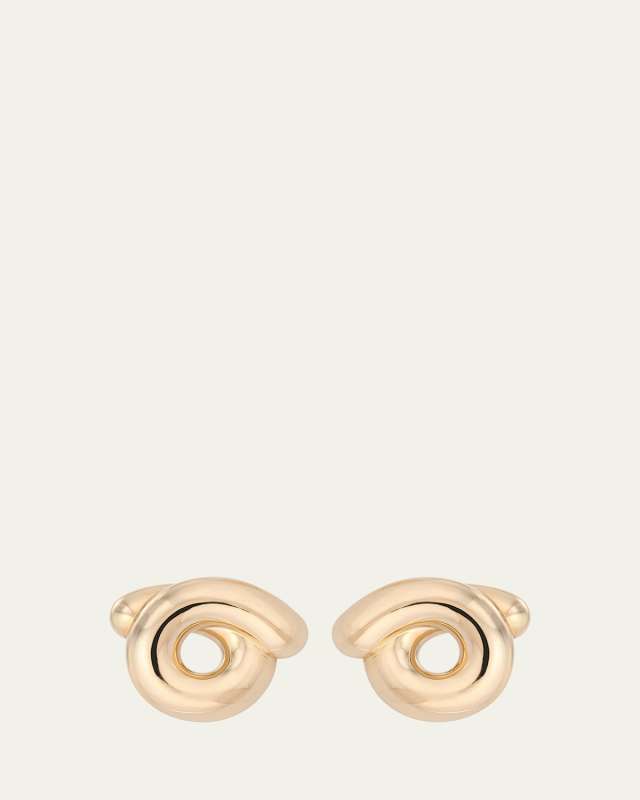 9K Yellow Gold Tarallo Earrings
